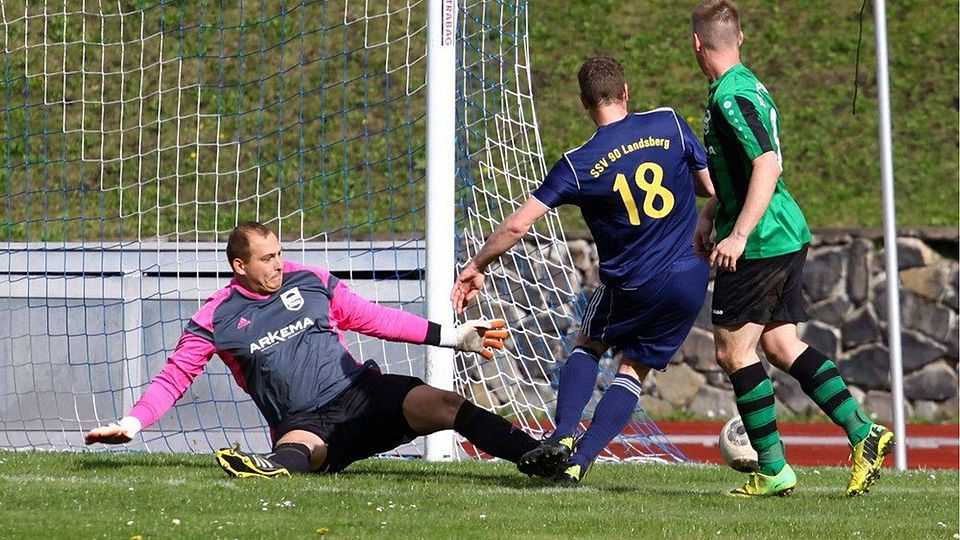 Keeper Stephan Pfennig hält künftig wieder für den SV Merseburg 99 F: Schulze