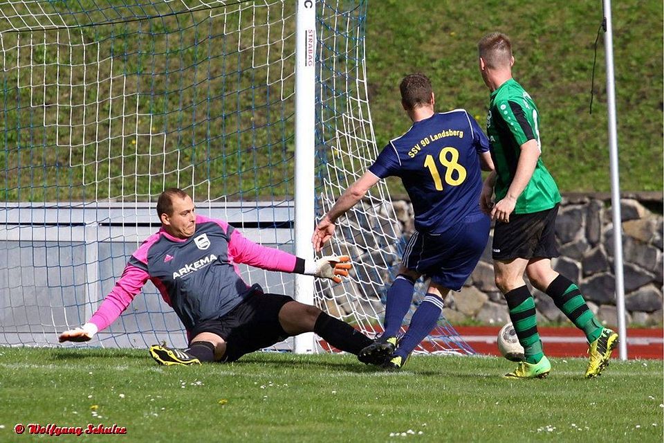 Keeper Stephan Pfennig hält künftig wieder für den SV Merseburg 99 F: Schulze