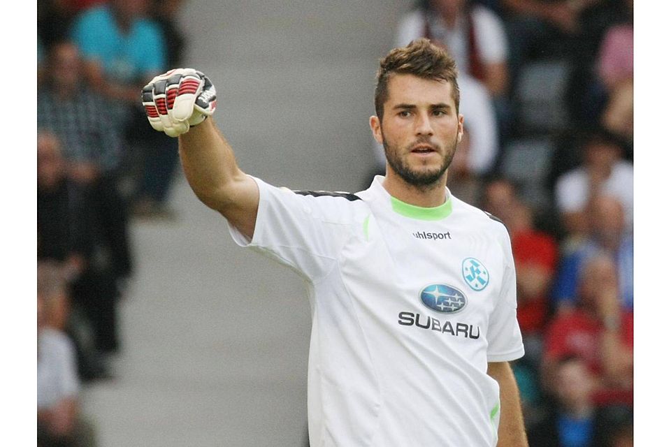Korbinian Müller lässt die Kritik von Teilen der Kickers-Fans nicht an sich heran. Foto: Baumann