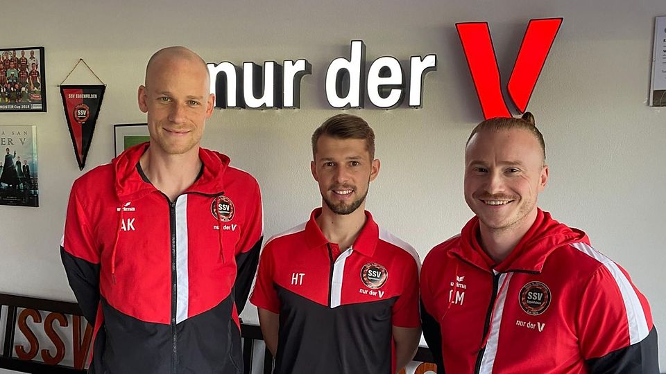Das zukünftige Eggenfeldener Trainerteam der I. Mannschaft (von links nach rechts): Martin Stoller, Tobias Huber und Christian Minnich