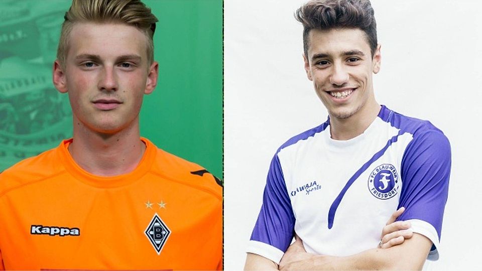 Lukas Betz (links) und Su­hey­el Na­jar wechseln zum FC Hennef