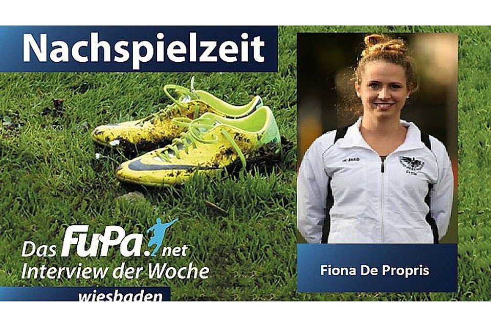 Nachspielzeit mit Fiona De Propris (DJK Schwarz-Weiß Wiesbaden).
