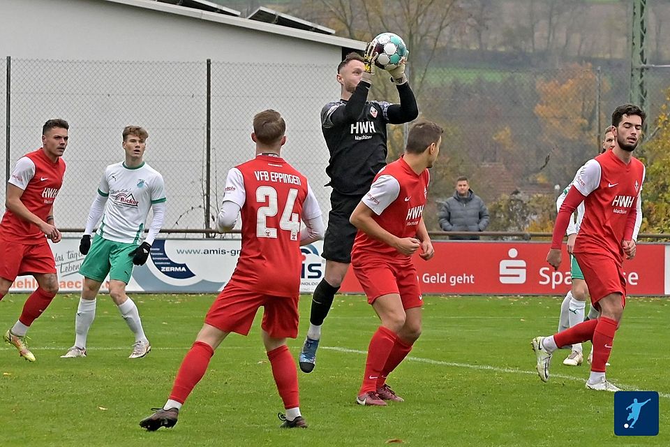 Andreas Dups´ Fangkünste werden beim VfB gegen den 1.FC Bruchsal gefragt sein.