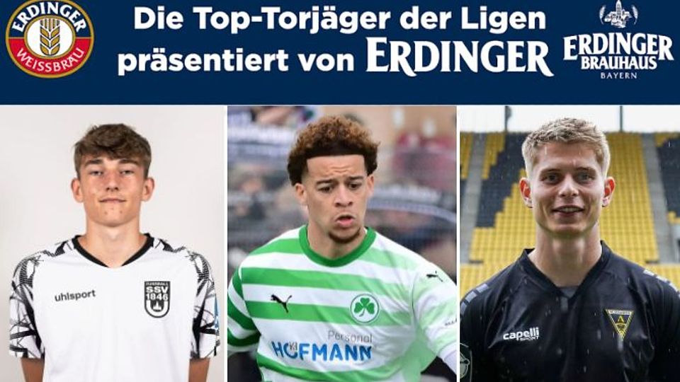 Artur Degraf, Jorden Aigboje und Anton Heinz (v. l.) trafen jeweils zweimal.