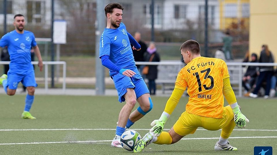 Tom Dahlke (FC Führt) bewahrt weiße Weste gegn den VFB