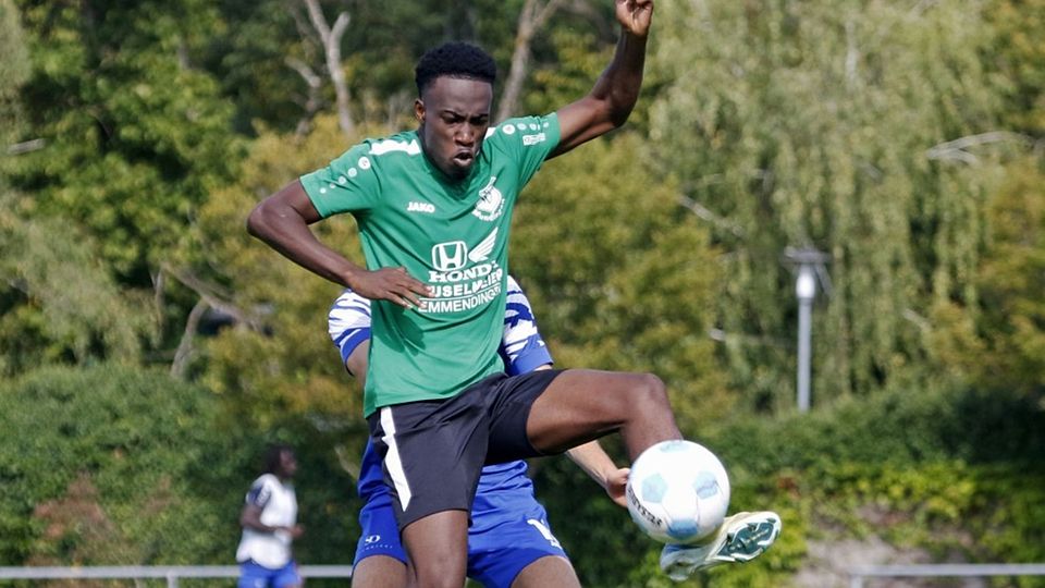 Steve Kouzo war an beiden Treffern für den SV Mundingen nach dem Pause gegen den SV Weil beteiligt. 