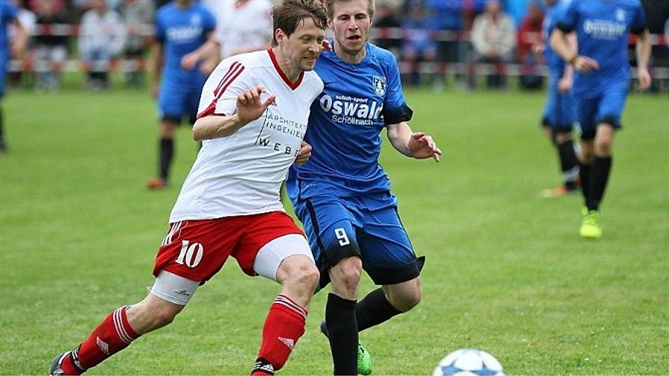 Sascha Trenz (li.) wird Spielertrainer beim SV Geiersthal  F: Grübl