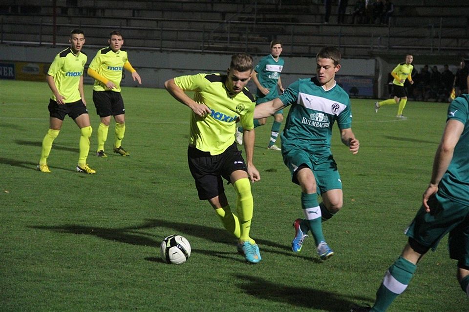 Die SpVgg Oberfranken Bayreuth setzte sich am Abend gegen Neudrossenfeld mit 2:0 durch  F: Sebastian Kastner
