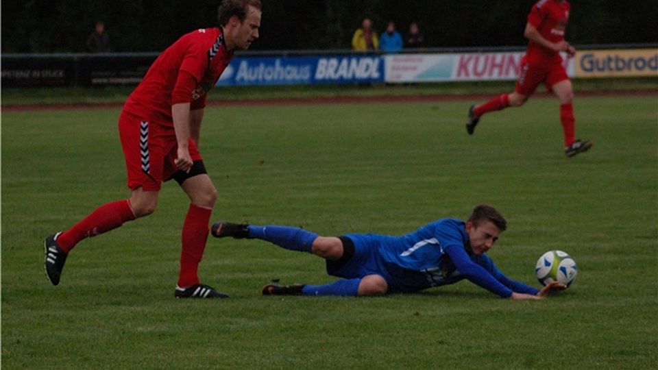 Im Mai 2019 standen sich Freystadt (rot) und Berching noch in der Bezirksliga gegenüber.