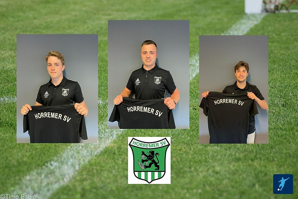 Robin Semrau, Pascal Braun und Petr Paseka (v.l.n.r.) wechseln im Sommer zum Horremer SV.