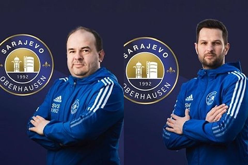 Emir Kandzic und Senad Beric sind zufrieden mit der Entwicklung beim SV Sarajevo Oberhausen.