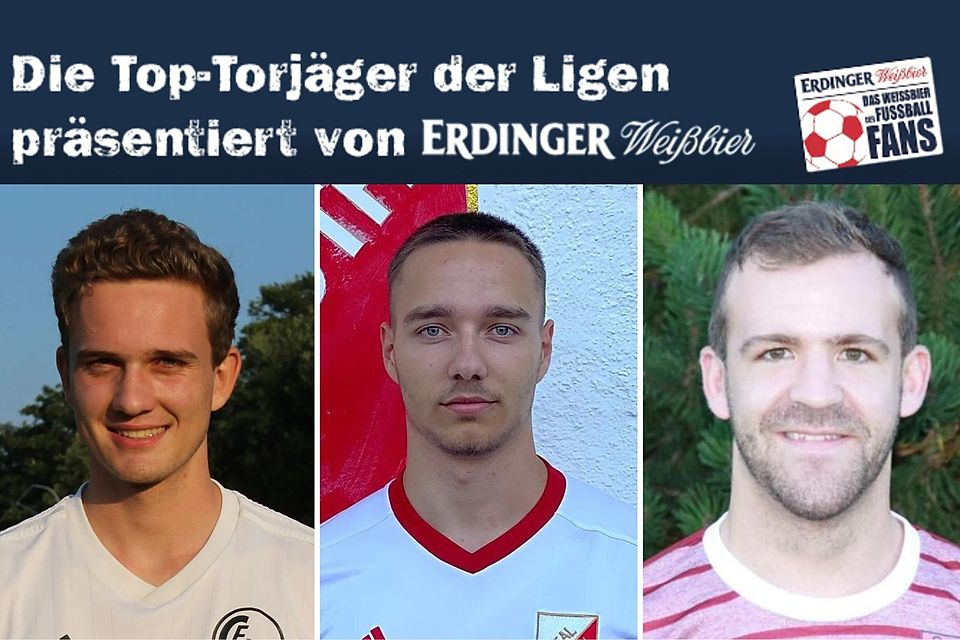 Ist Christopher Schröter (M.) noch einholbar? Seine ärgsten Verfolger sind Manuel Milde (l.) und Josef Sontheim (r.)