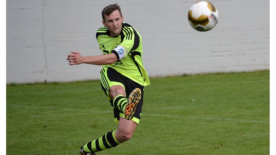 FSV-Kapitän Steven Eigenbrodt will mit seiner Mannschaft die Alsheimer ärgern.        F: Schlawin