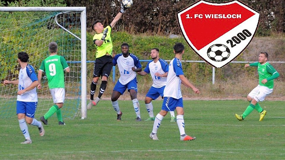 Sandro Dörner (gelb) wird ab der Rückrunde für den 1. FC Wiesloch zwischen den Pfosten stehen. F: Y. Le Madon