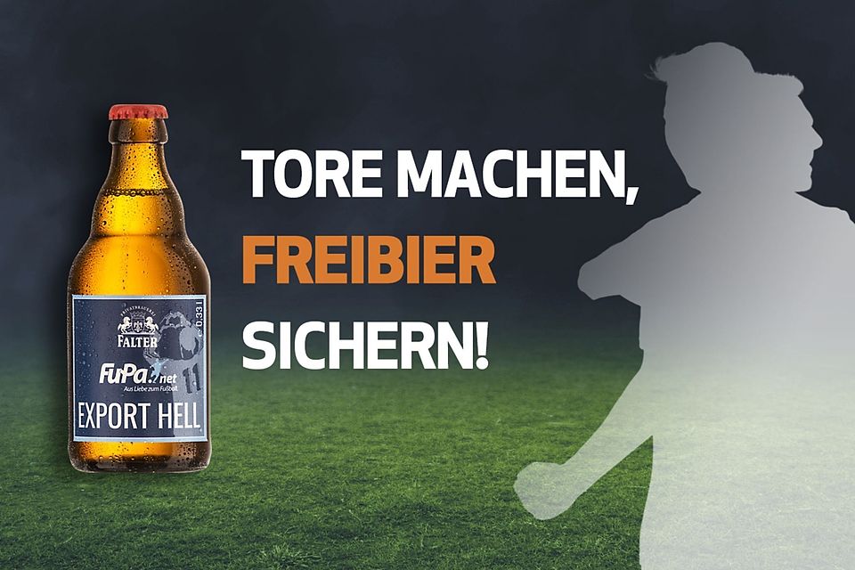 FuPa-Bier von Falter für die Mannschaft mit den meisten Toren - FuPa
