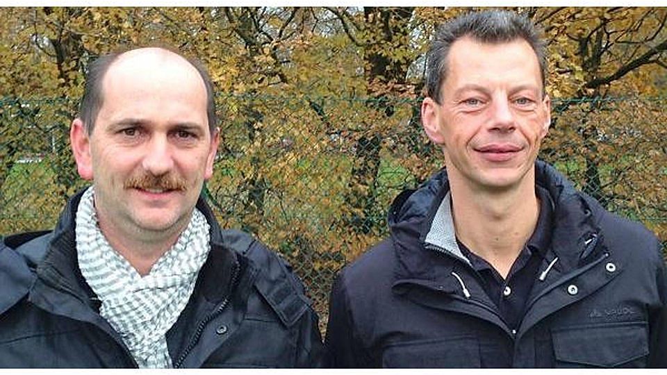 Das neue Trainergespann (von links): Michael Leverenz und Thomas Kroner   Bild: SV Tungeln