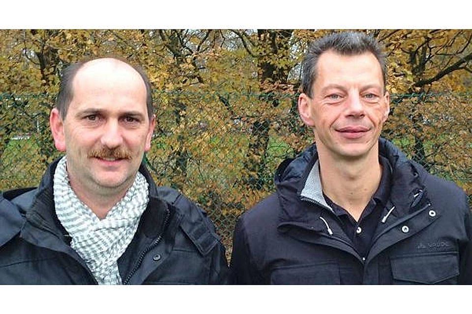 Das neue Trainergespann (von links): Michael Leverenz und Thomas Kroner   Bild: SV Tungeln
