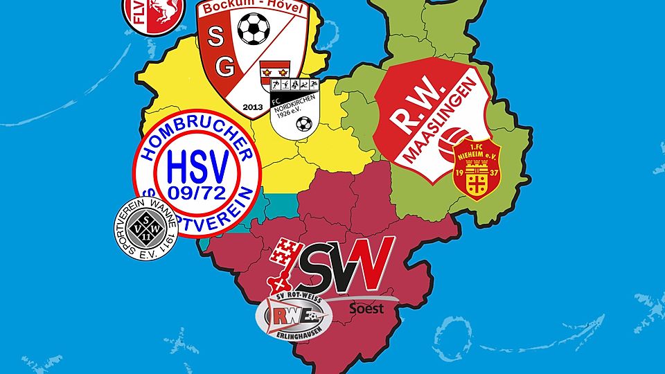 Die aktuellen Tabellenführer und Zweitplatzierten der vier Landesliga-Staffeln.