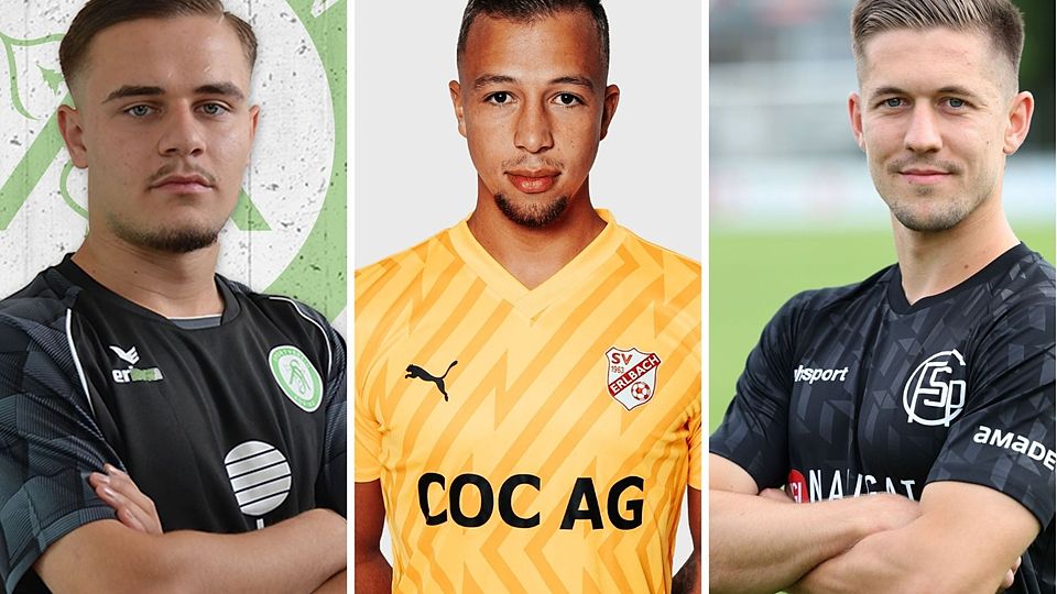 In der Elf der Woche ihrer Ligen vertreten: Hero vom SV Aubing, Bösl vom SV Erlbach und Rohrhirsch vom FC Schwaig (v.l.n.r.).