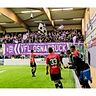 Die Fans des VfL Osnabrück sorgten für eine beeindruckende Atmosphäre. F: Bernd Seyme