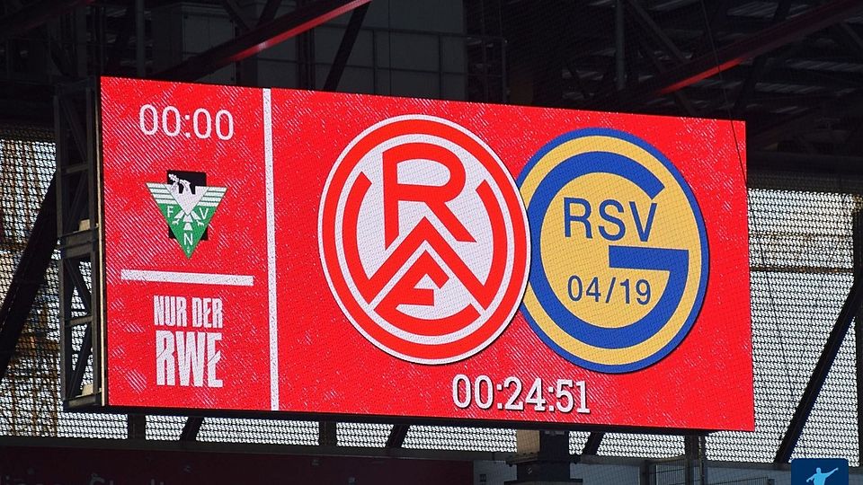 Es war ein spannendes Spiel zwischen RWE und Ratingen 04/19.