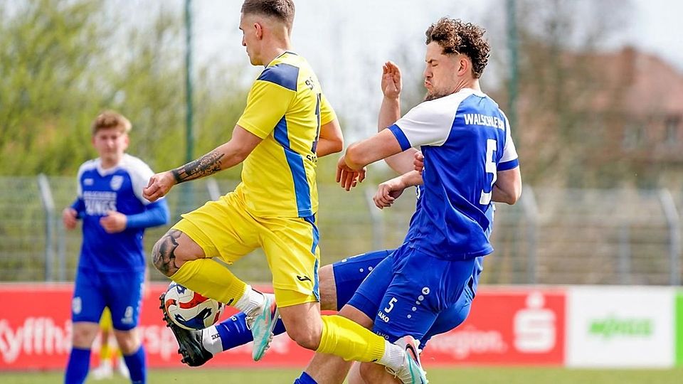 Walschleben konnten den Treffer von Neuzugang Florian Cepa nicht verhindert, glich jedoch in der Nachspielzeit per Elfmeter aus.