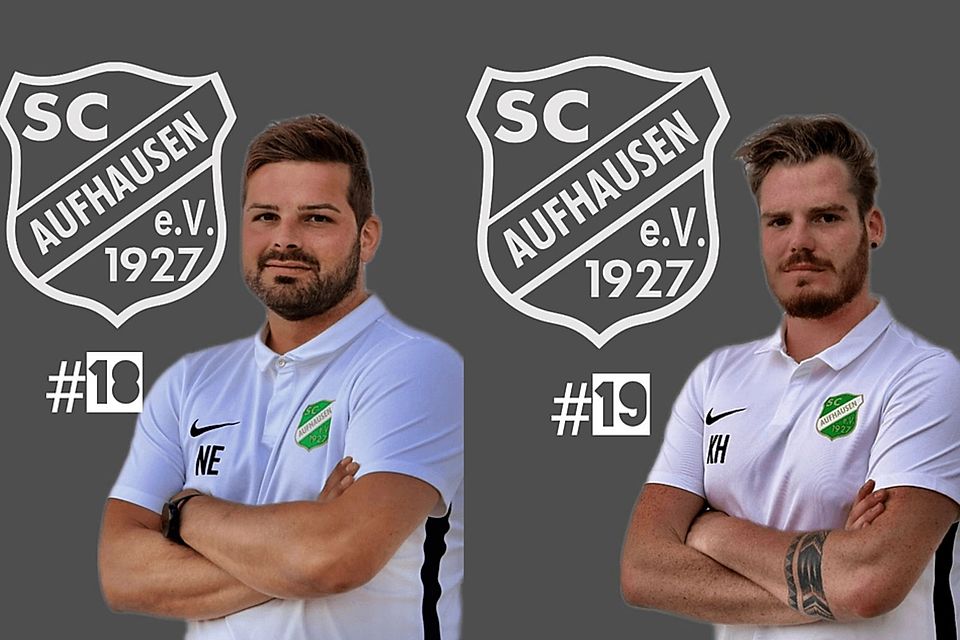 Stephan Nebauer (li.) übernimmt das Coaching beim SC Aufhausen, Kevin Heißenhuber kehrt als Spieler zurück