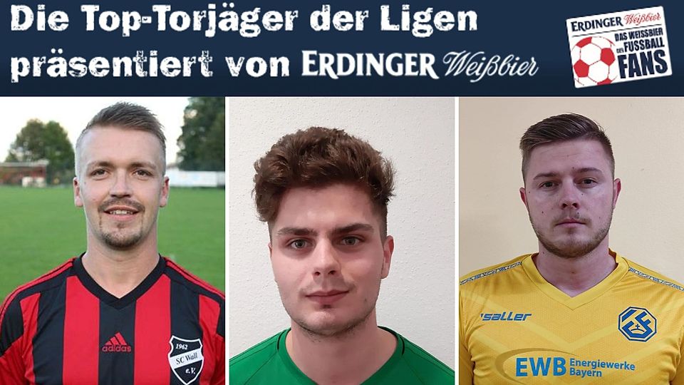 Stefan Wall, Andre Maier und Miralem Brkic sind die besten Torschützen der A-Klassen Zugspitze.