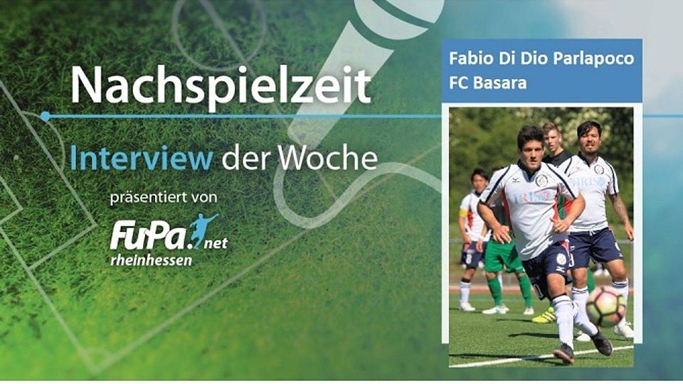 Fabio Di Dio Parlapoco im FuPa-Interview der Woche. Foto: Wolff.