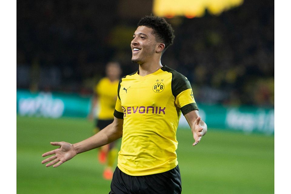 Dortmunds Superstar: Der erst 19-jährige Jadon Sancho. dpa / Bernd Thissen