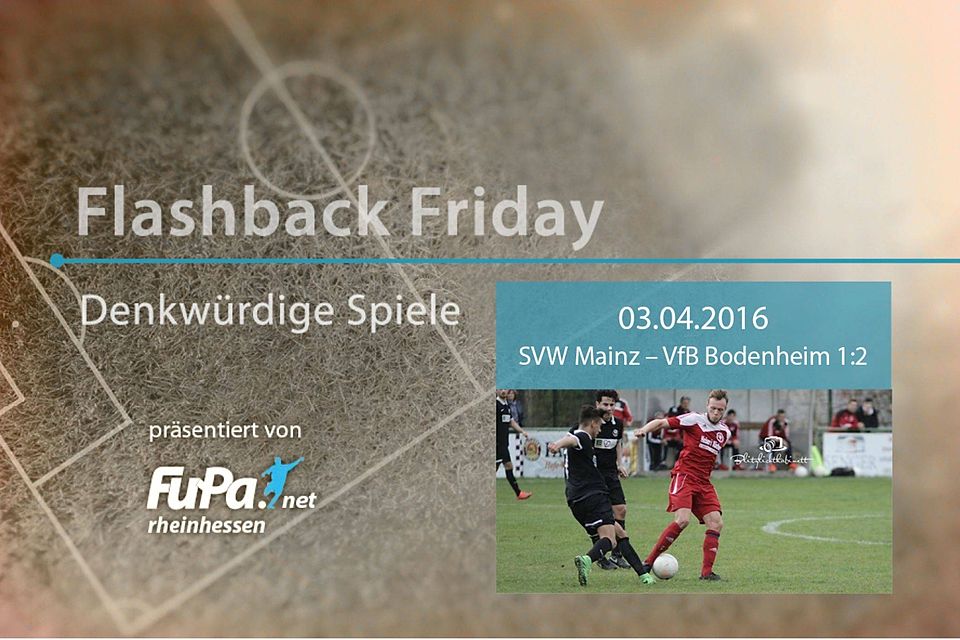 Vor vier Jahren gab es nicht zum ersten Mal ein umkämpftes Spiel zwischen dem VfB Bodenheim und der SVW Mainz.