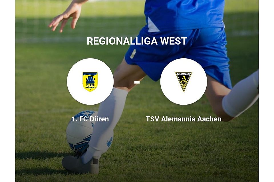 1. FC Düren gegen TSV Alemannia Aachen