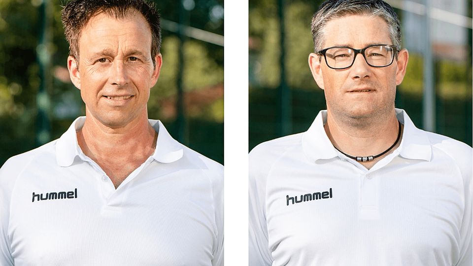 Christian Sayer (Trainer, im Bild links) und Klaus Böhler (Betreuer und Co-Trainer).