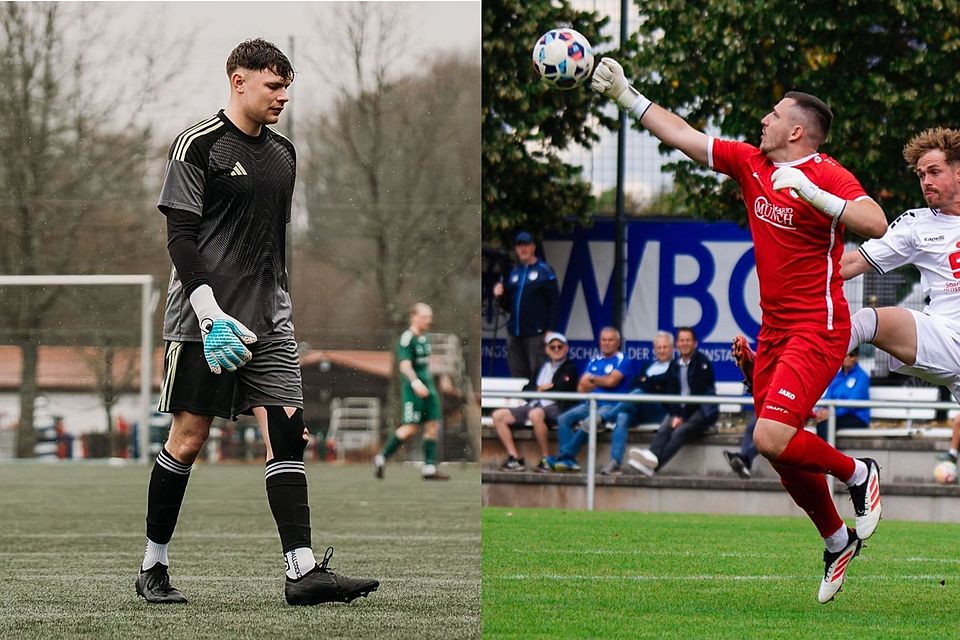 Adrian Buberl (links) und Maximilian Geißler (rechts) haben eine entscheidende Rolle als Torwart für ihre Mannschaften.