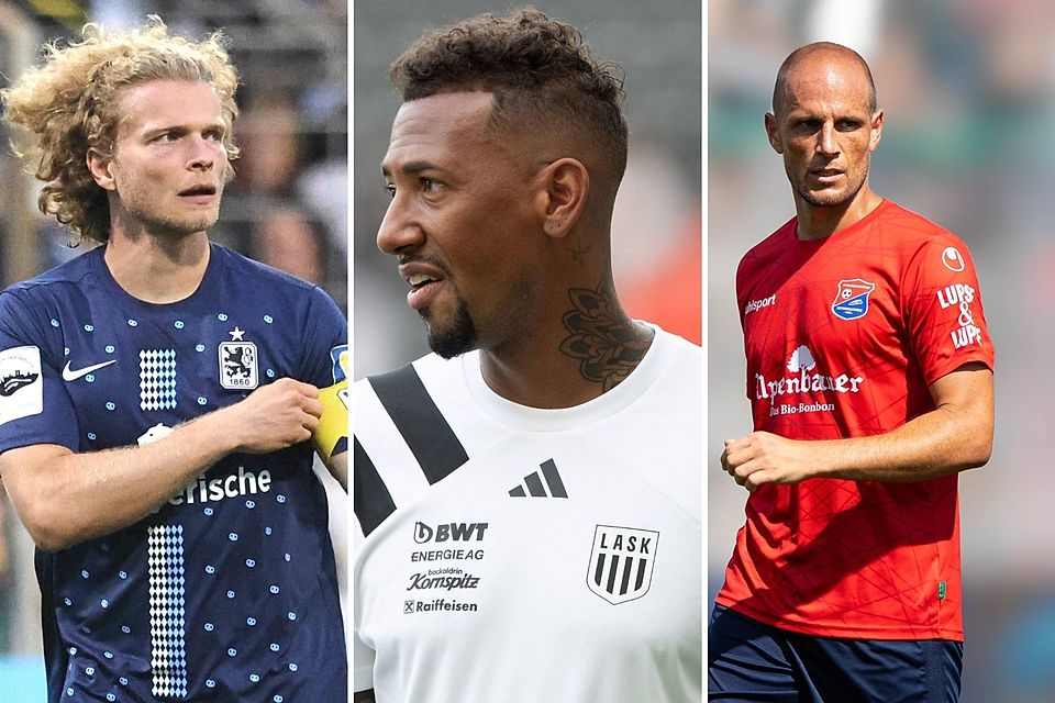 Machen beim Sonderlehrgang zur B-Lizenz mit: (v.li.) 1860-Profi Jesper Verlaat, Ex-Bayern-Star Jérôme Boateng und Hachings Manuel Stiefler.