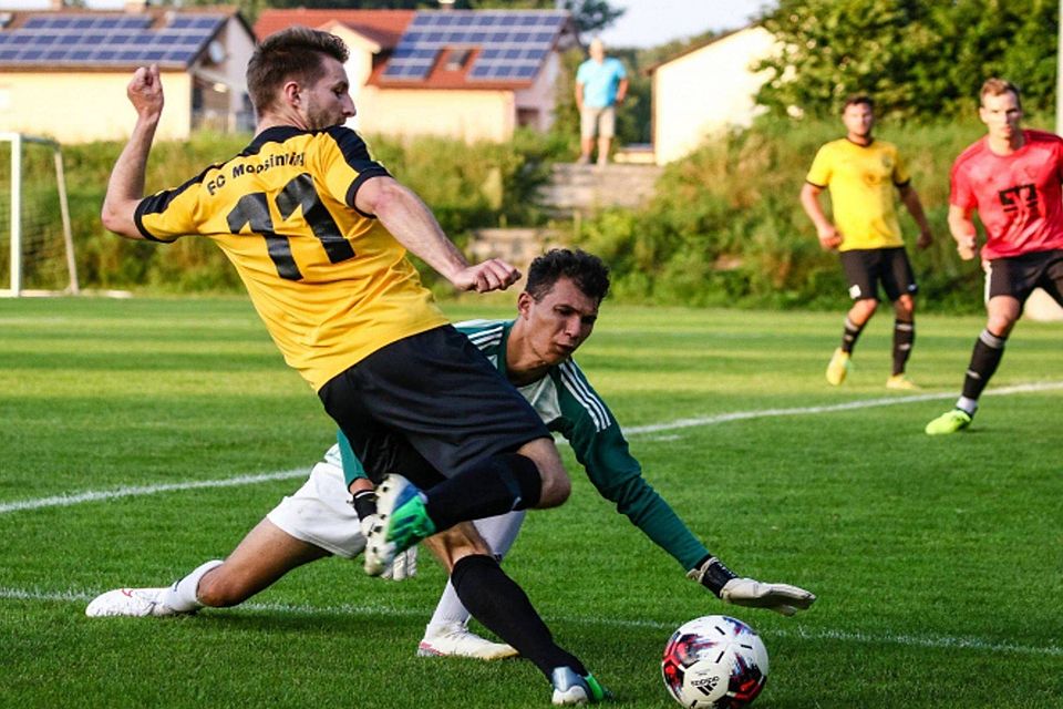 Torschütze: Maximilian Lechner konnte einmal VfB-Keeper Noah Mpatsios bezwingen und war maßgeblich am Moosinninger 3:0-Erfolg gegen den Landesligisten beteiligt. 