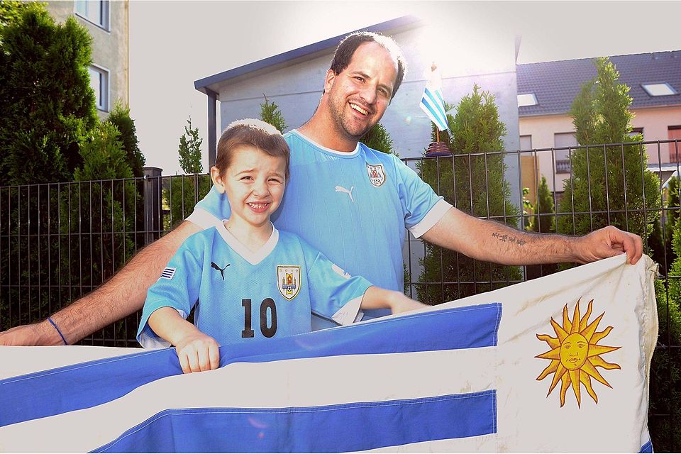 Pedro Riveiro mit Sohn Santiago.     Archivfoto: hbz/Kristina Schäfer