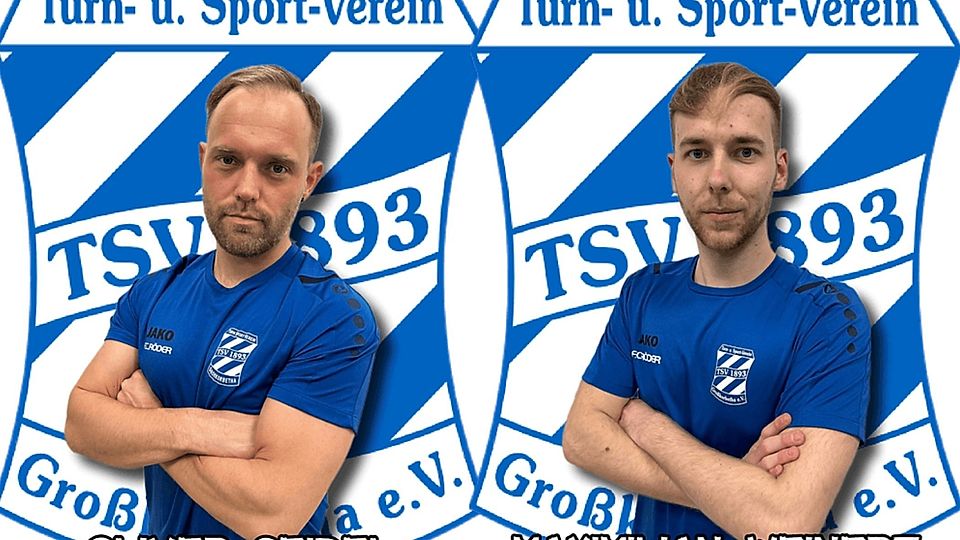 Oliver Seidel (l.) bringt Ober- und Verbandsliga-Erfahrung mit, Maximilian Weinert hat schon Landesklasse gespielt.