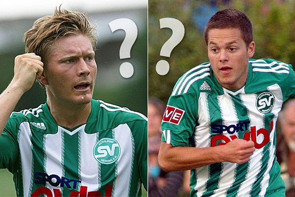 Philipp Roos` (li.) und Christian Brückls Verbleib beim SV Schalding ist weiter ungewiss. Montage: Wagner