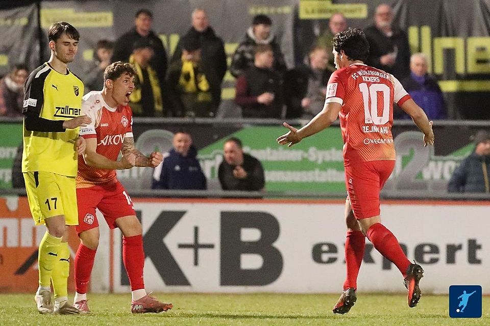 Der frühe Führungstreffer durch Eroll Zejnullahu (re.) reichte den Kickers am Ende nicht zu drei Punkten in Vilzing.