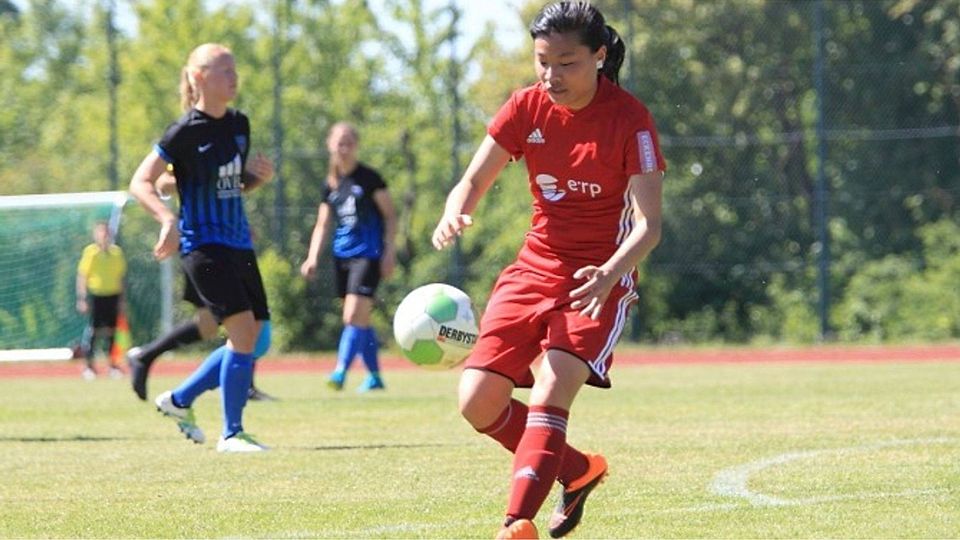 Dank des Tores von Xueer Chen gewinnt TuS Wörrstadt das letzte Heimspiel. F: Wolff