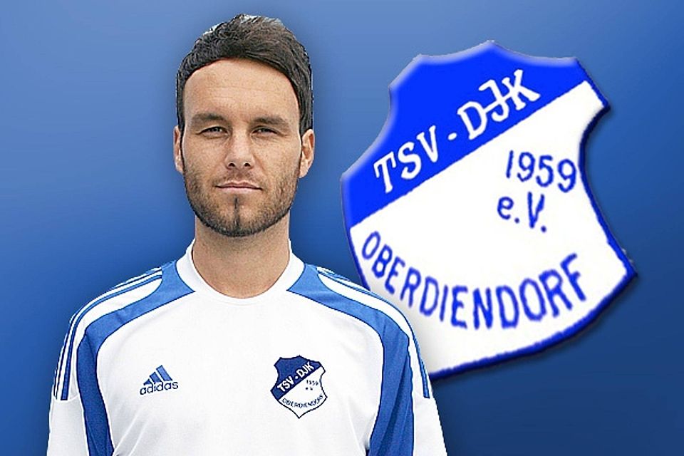 Oberdiendorfs Spielertrainer Michael Eder im FuPa-Fokus Montage: Wagner