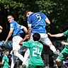 Lilien-Verteidiger Matej Maglica drückte der zweiten Hälfte mit zwei wuchtigen Kopfballtoren seinen Stempel auf. Ob der umworbene Kroate den Lilien erhalten bleibt, ist aktuell nicht abzusehen. 	Foto: Joaquim Ferreira