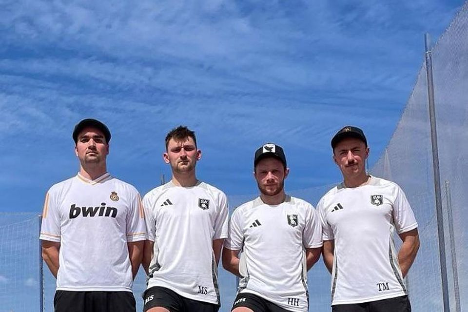 Alleine in Ägypten: Nur (v.l.) Stephan Benz, Matthias Schmidt, Hubert Holzer und Thomas Mayer machten den Trip mit.