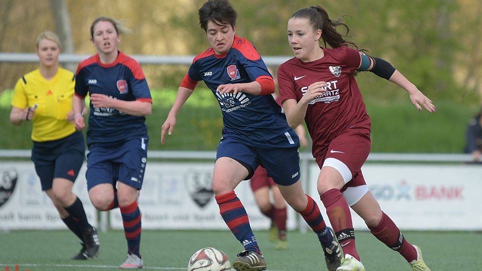 Die SC-Damen (re.) feiern einen furiosen 6:1-Triumph in Memmingen. F: Schneider