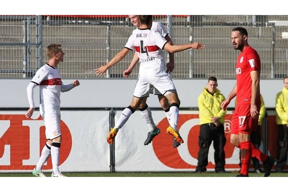 Der VfB Stuttgart II belegt im Power-Ranking aktuell den neunten Tabellenplatz. Foto: Lommel