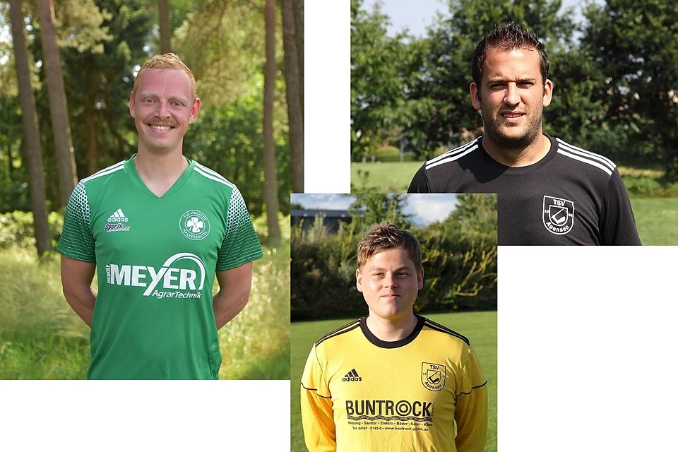 Interessante Neuzugänge beim TSV Apensen III: Jan Happernagl, Christian Buntrock und Tim Schwarz (von links nach rechts).