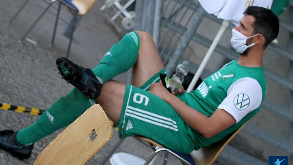 Maskenmann Marcel Fennel nach dem verlorenen Verbandspokalfinale gegen den FCK.