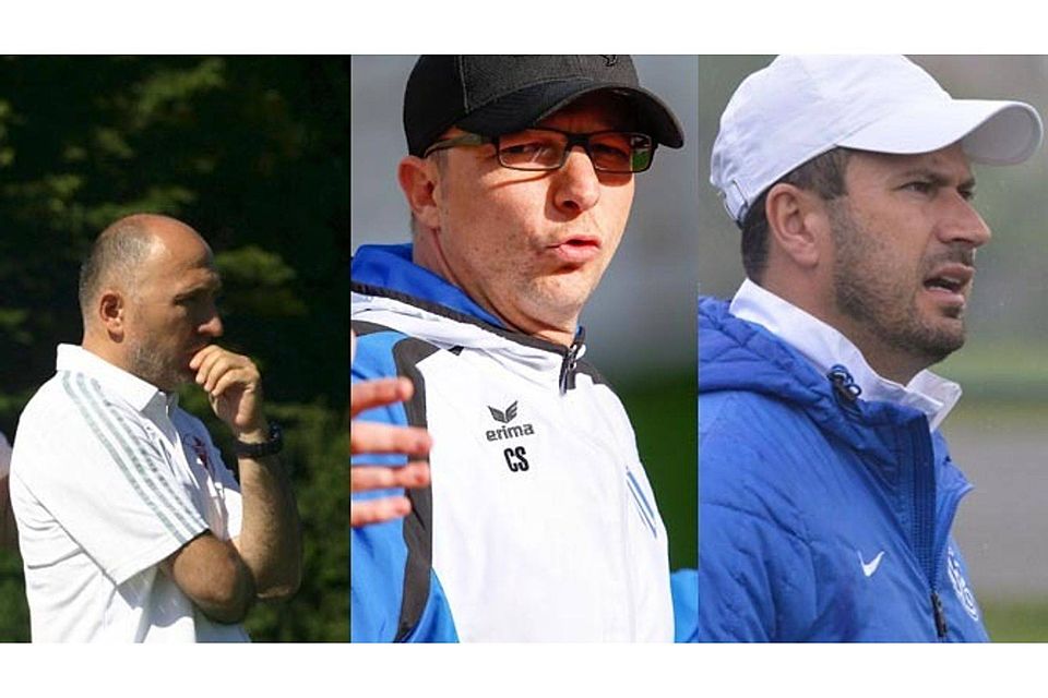 Kadir Cosgun (li), Davor Mucic (re) und Christoph Saller wollen in die Landesliga (Foto: Martin Alberer, Andreas Mayr, Dieter Metzler)