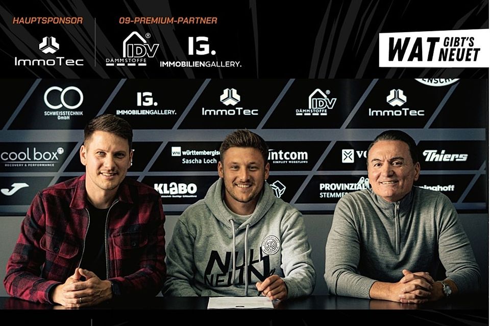 (v.l.:) Sportlicher Leiter Richard Weber, Nico Pulver, Vorsitzender Ertan Ilce